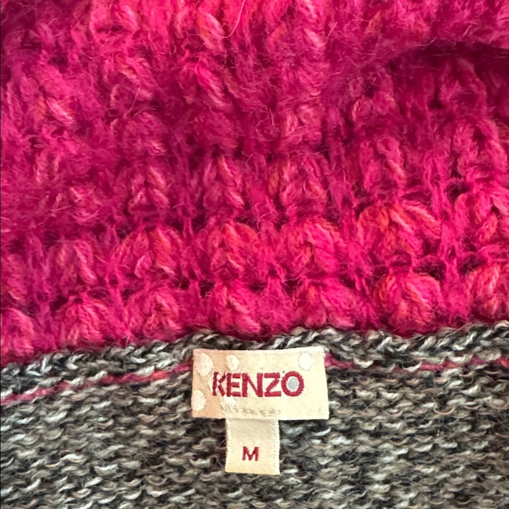 Kenzo Paris Off-Shoulder Chunky Knit Sweater - Picture 3 of 3